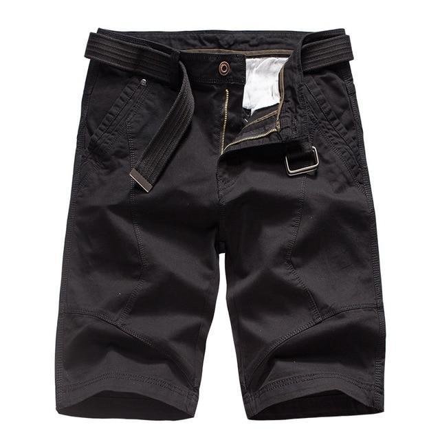 Men's Summer Cargo Shorts Cotton Loose Military Tactical Shorts (No Belt)-Corachic