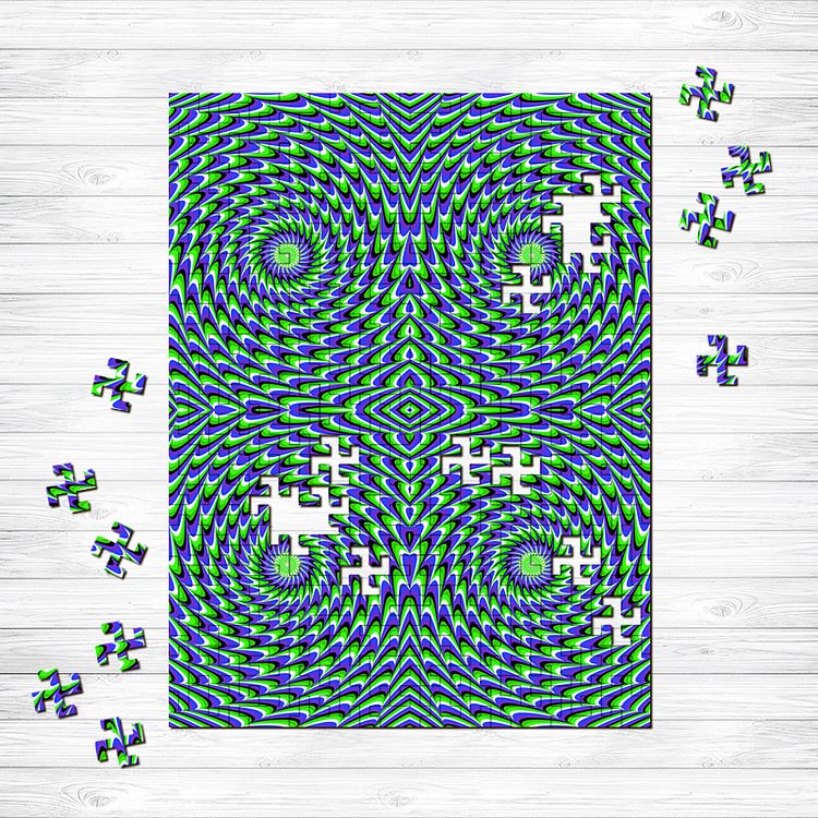 Optical Illusion Wooden Jigsaw Puzzle