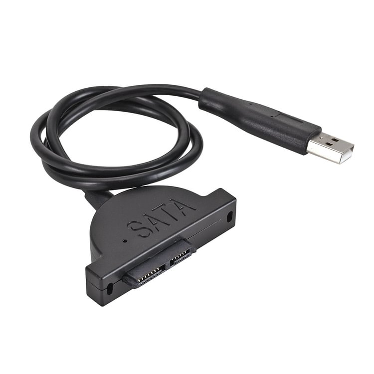 USB 2.0 SATA Optical Drive Cable 7+6 Pin Adapter for Laptop CD-ROM CD DVD