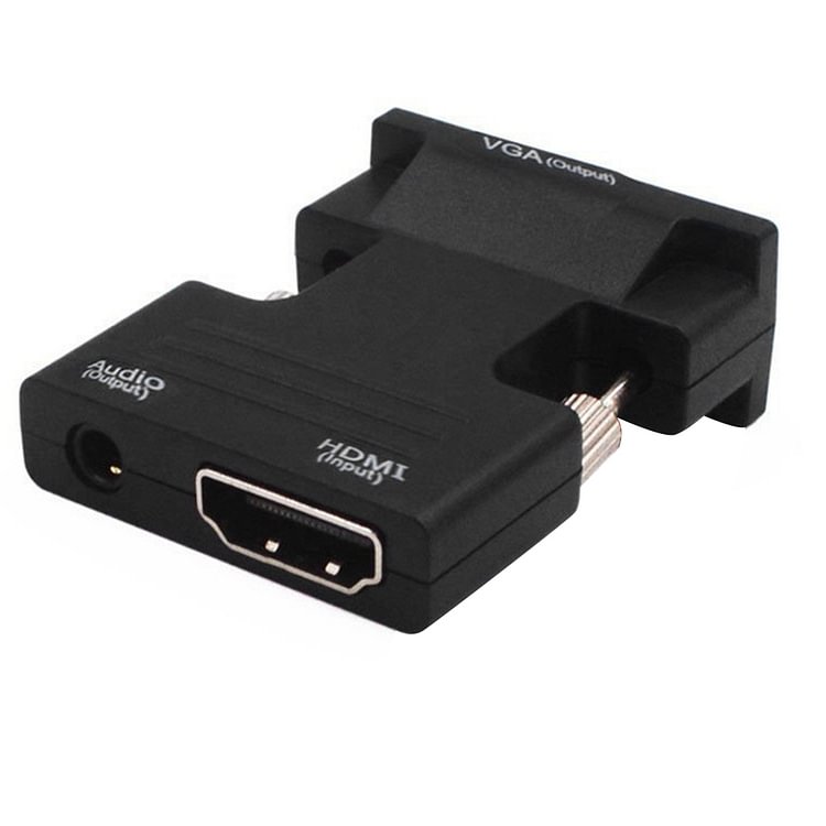 HD 1080P HDMI to VGA Adapter Digital to Analog Audio Video Converter for PC