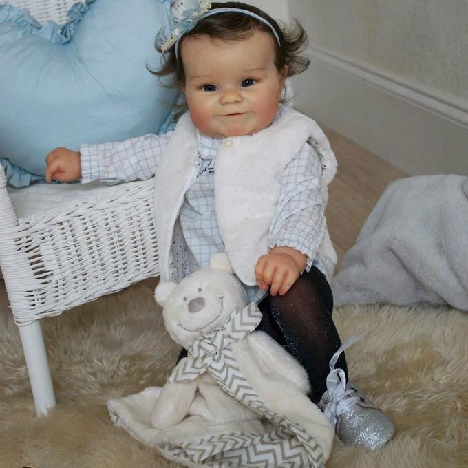  20'' Realistic Emmett Reborn Baby Doll with "Heartbeat" and Coos - Reborndollsshop.com-Reborndollsshop®