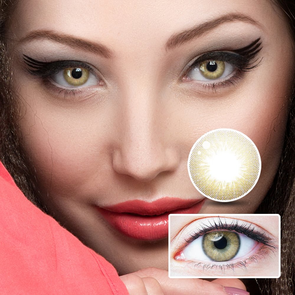 NEBULALENS Someday Brown Yearly Prescription Colored Contact Lenses NEBULALENS