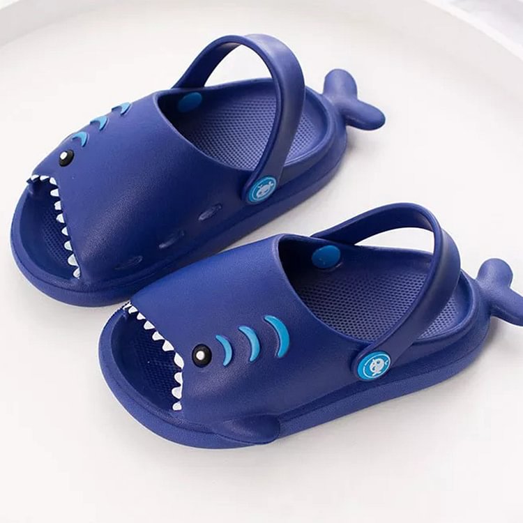 Kids Shark Shoes Slip On Sandals