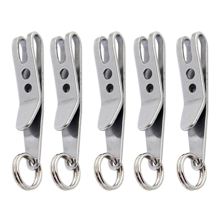 5pcs EDC Bag Suspension Clip with Key Ring Carabiner Outdoor Quicklink Tool