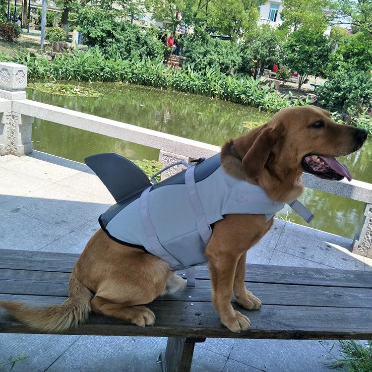 Dog Life Vest Shark Shark Swimsuit-VESSFUL