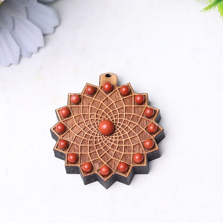 Wooden Chakra Crystal Pendant Crystal wholesale suppliers