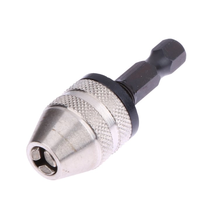 For 1/4 Keyless Drill Bit Chuck Hex Shank Adapter Converter 0.3mm-3mm