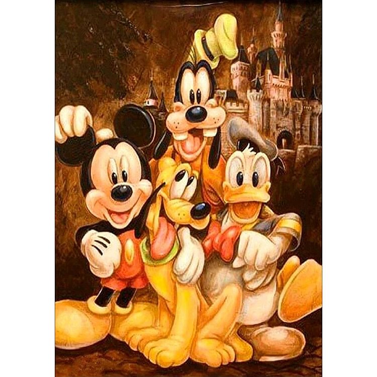 Peinture de diamant - ronde complète - ami de Mickey