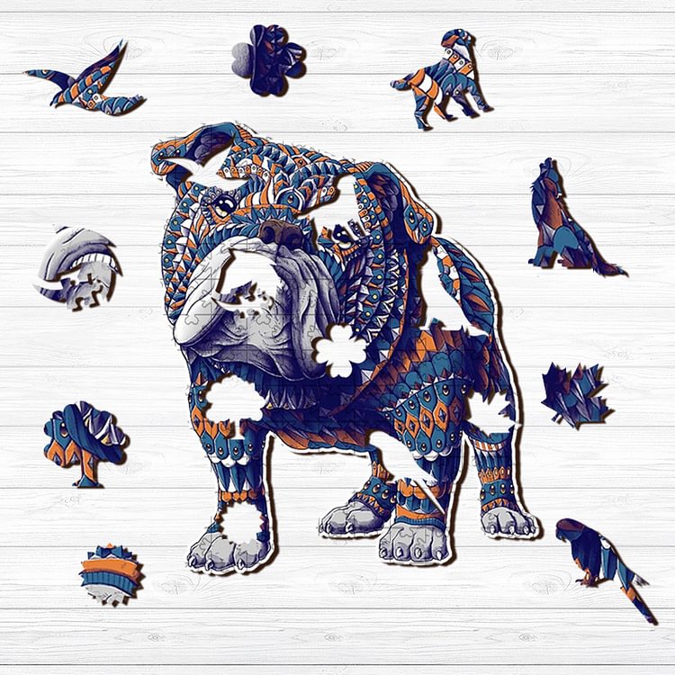 Bulldog Wooden Jigsaw Puzzle