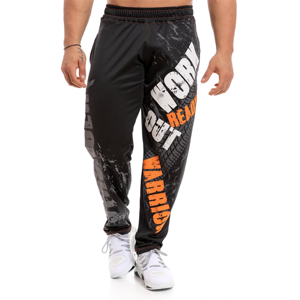 Loose Casual Cotton Gyms Fitness Workout Pants for Men-VESSFUL