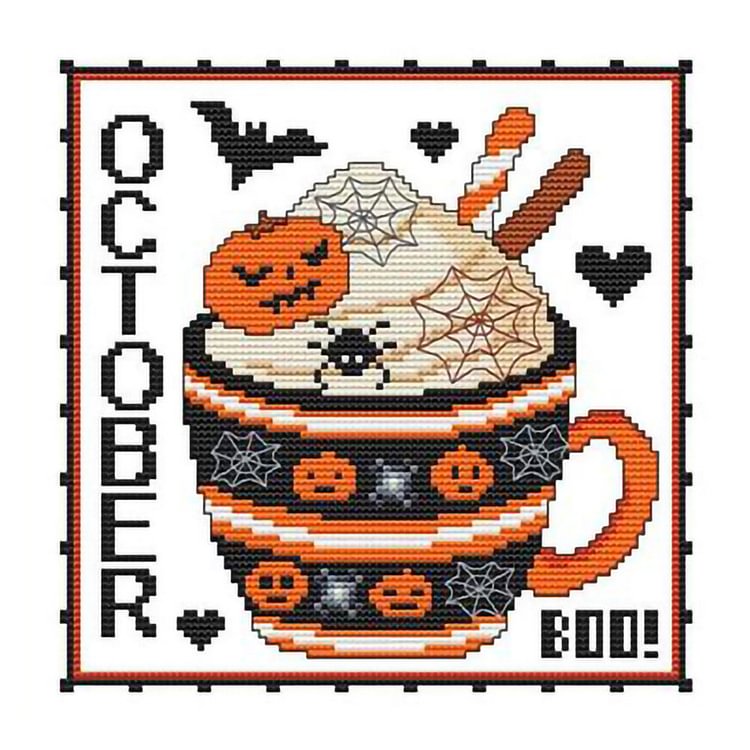 Month - 11Ct Counted Cross Stitch Kit 36*36CM