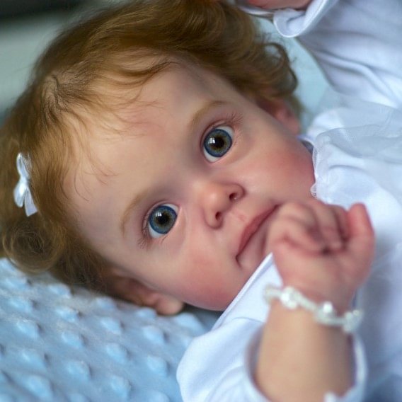  17" Lifelike Cute Eyes Opened Reborn Girl Alani,Can Sit and Lie Down - Reborndollsshop.com-Reborndollsshop®