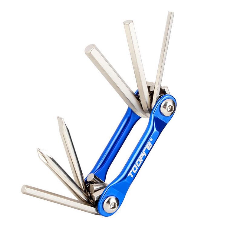 6 in 1 Repair Tools Portable Multifunctional Folding Wrench Screwdriver Kit