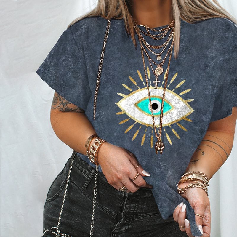   Evil eye print designer t-shirt - Neojana