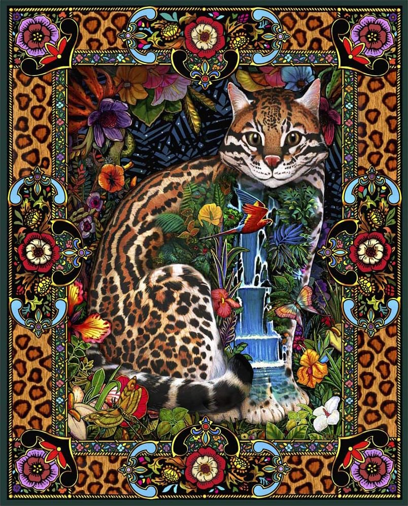 JEFFPUZZLE™-JEFFPUZZLE™ Leopard Blanket Cat
