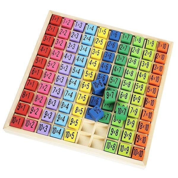 Montessori Wooden Multiplication Math Table Board Game-Mayoulove
