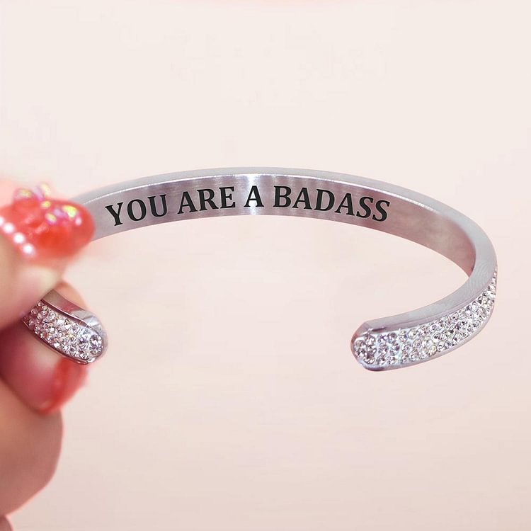 For Daughter - You Are A Badass Diamond Bracelet