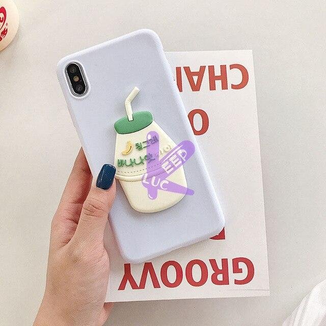 Cartoon 3D Milk Drink Candy For Huawei Honor-Mayoulove