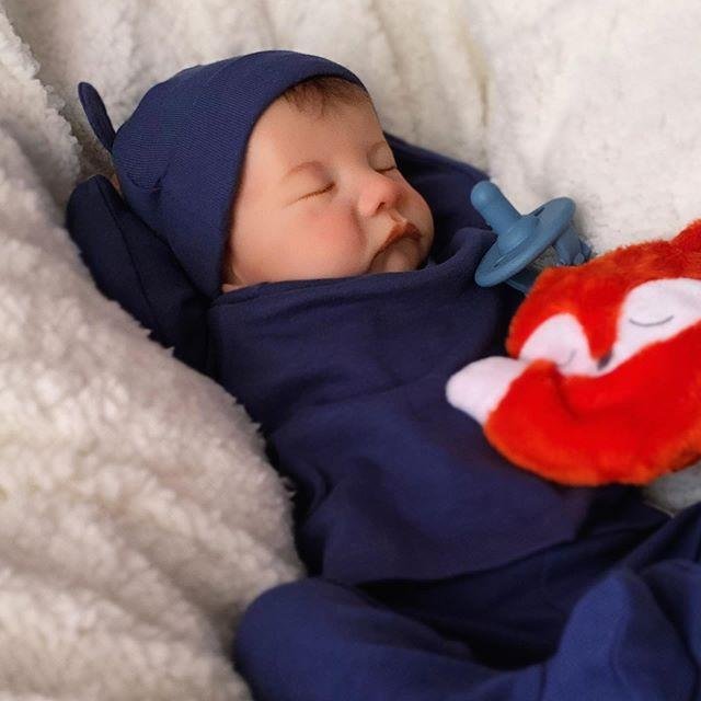  [Best Kids Gift] 20 '' Real Lifelike Pierce Reborn Toddlers Baby Boy, Handmade Reborn Weighted Baby Dolls - Reborndollsshop.com-Reborndollsshop®