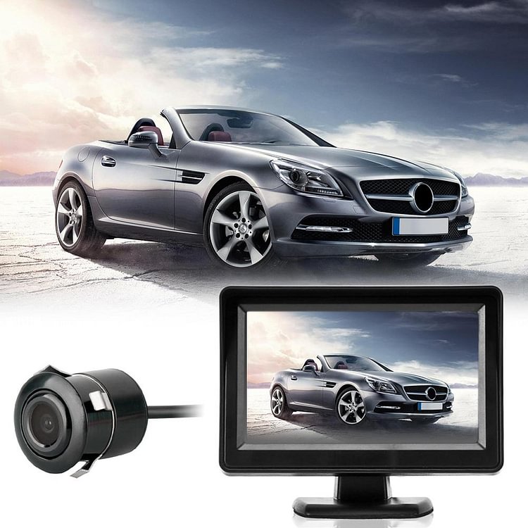 CAR REAR VIEW KIT 4.3 TFT LCD MONITOR + NIGHT VISION CAR REVERSING CAMERA