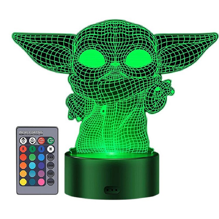 Film Figure 3D LED Night Light Colorful Touch Remote Table Lamp Room Decor