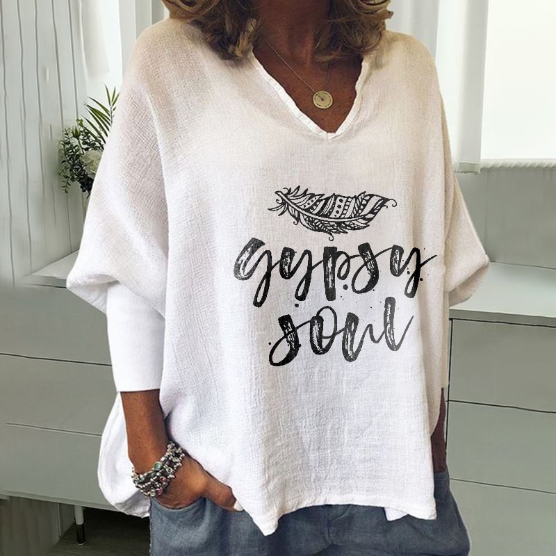 Gypsy Soul Printed Women's T-shirt