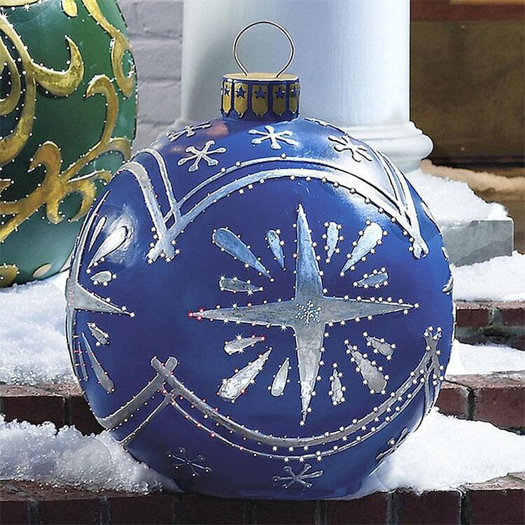 24” Outdoor Christmas Vibe PVC inflatable Decorated Ball - tree - Codlins