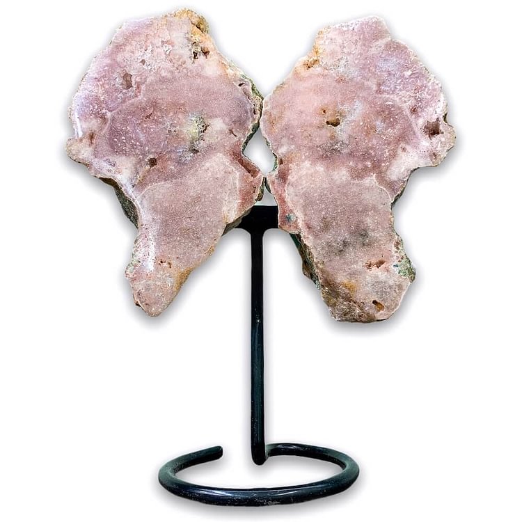 Pink Amethyst Wings on a stand #A-Mayoulove