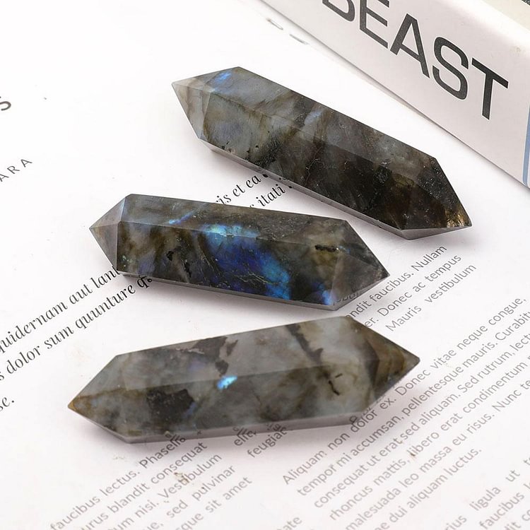 Set of 3 Labradorite Double Terminated Towers Points Bulk Crystal wholesale suppliers