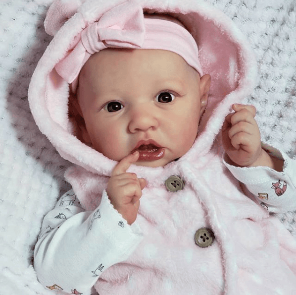 Lifelike Weighted Silicone Baby Doll with Rooted Hair, Mini Realistic Reborn Baby Doll Girl 12 inch Stacey 2022 -Creativegiftss® - [product_tag]