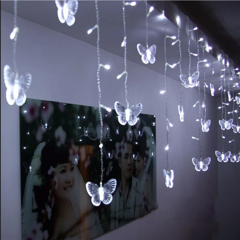 14Ft Butterfly Led String Lights Light Bar Curtain Light Wedding Light、、sdecorshop