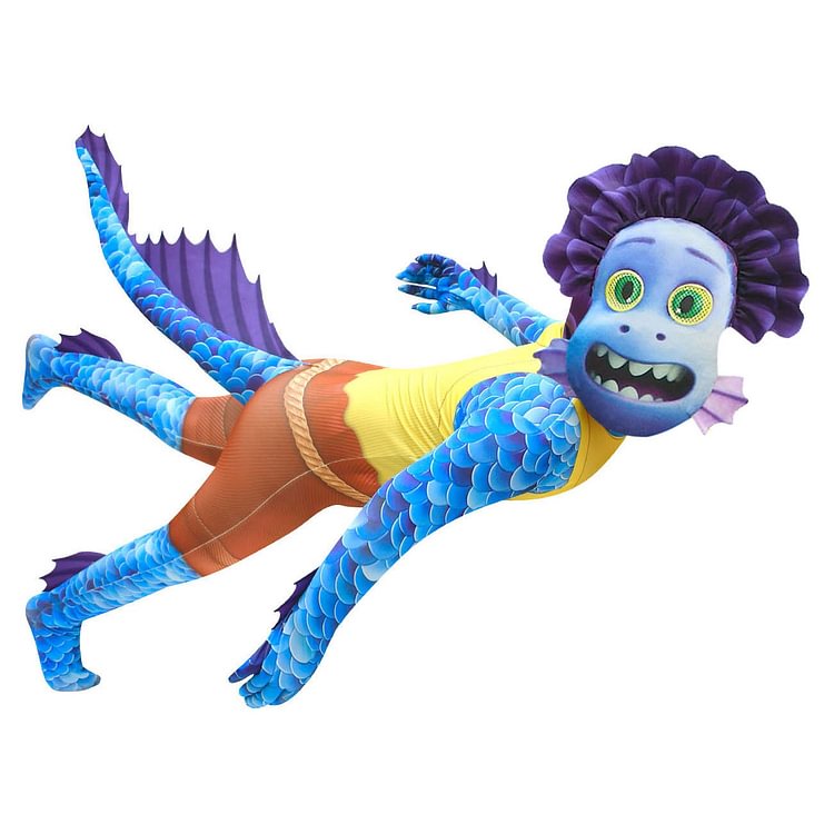 2021 summer friends sunny day Cosplay Luca Luca children's performance Halloween fish monster costume 4584-Mayoulove