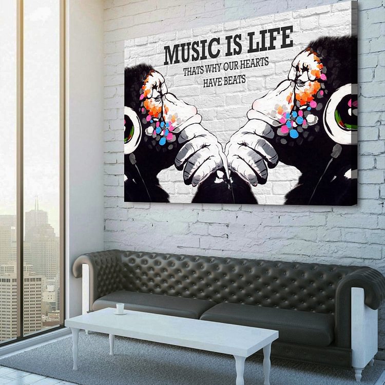 Music Is Life Canvas Wall Art