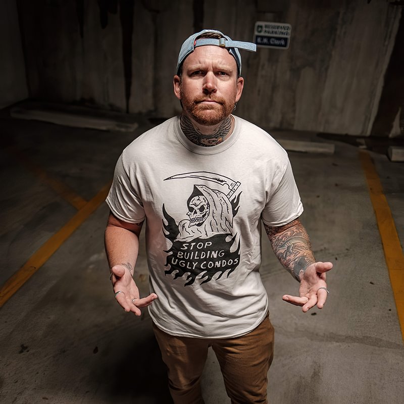 Cloeinc Stop Building Ugly Condos Printed Men's T-shirt - Cloeinc