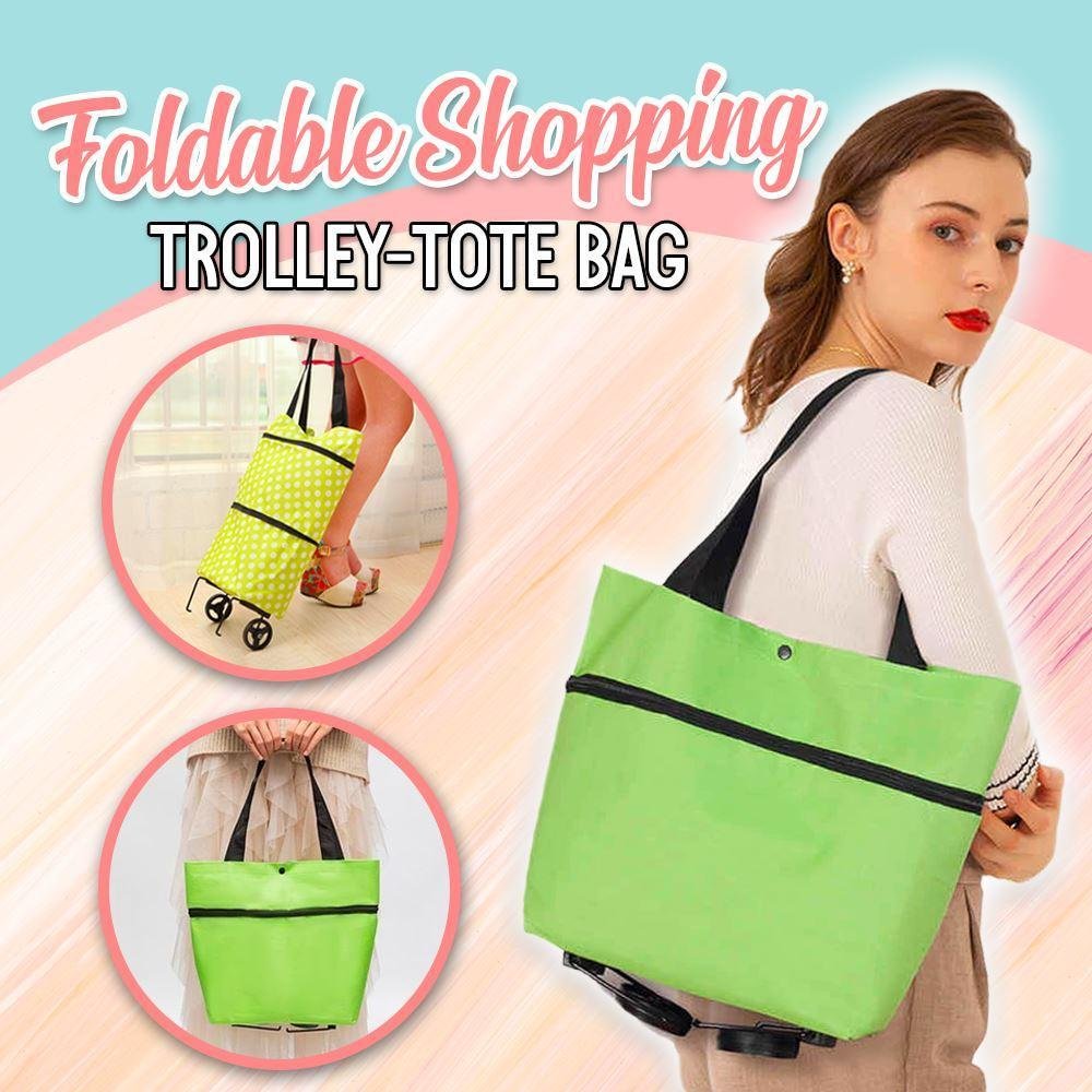 (❤️Mother's Day Sale 50% OFF)-Foldable Shopping Trolley Tote Bag
