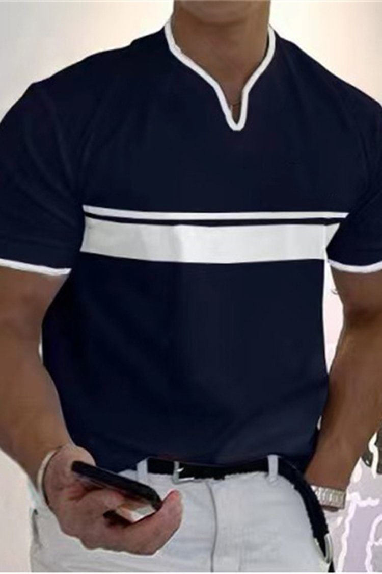 Tiboyz Men's Casual Short Sleeve T-Shirt
