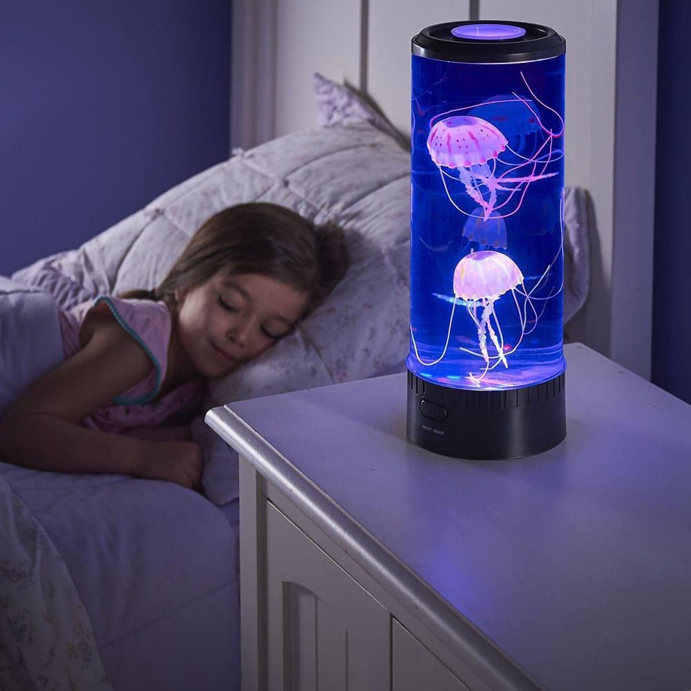 Jellyfish Light Electric Jellyfish Lamp Gift for Kids Men Women Home Decor Jellyfish Tank Aquarium - LED Jellyfish pet、14413221362536236236、sdecorshop