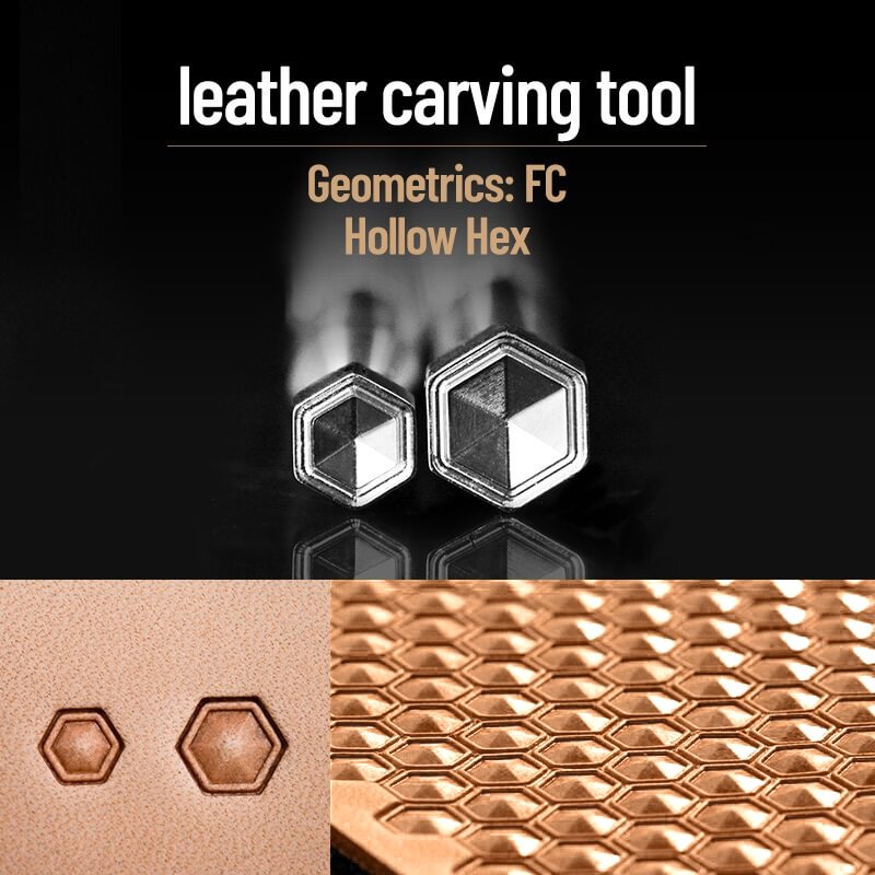 Leathercraft Honeycomb Carving Stamp Tool