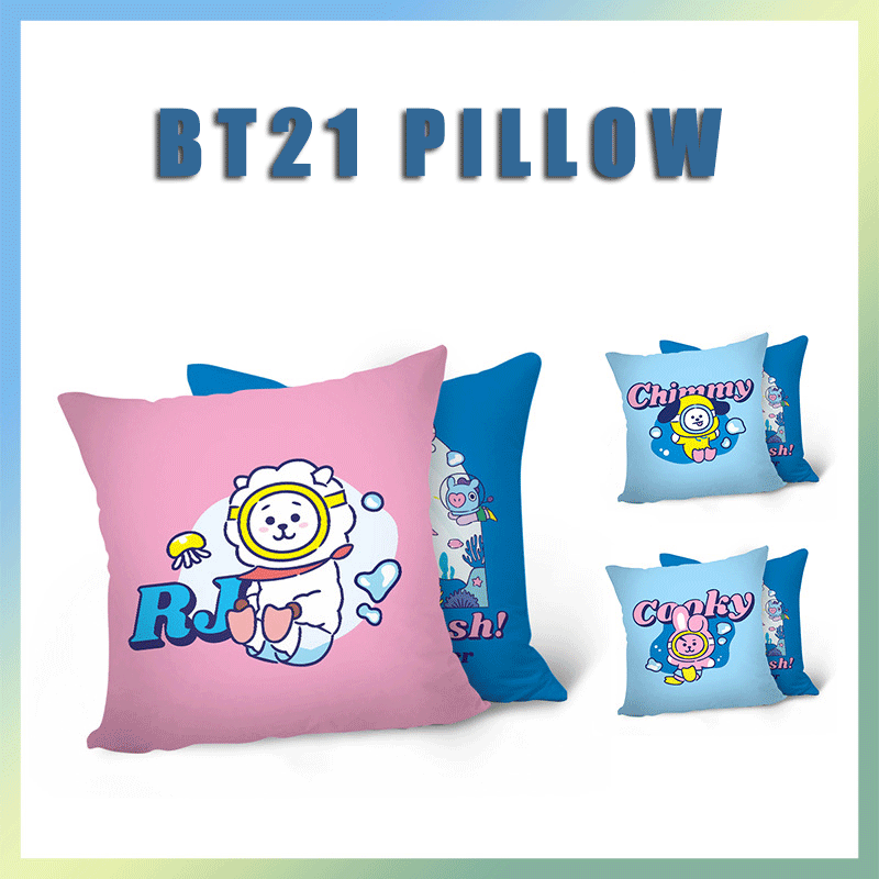 BT21 Let's Splash Cartoon Hold Pillow