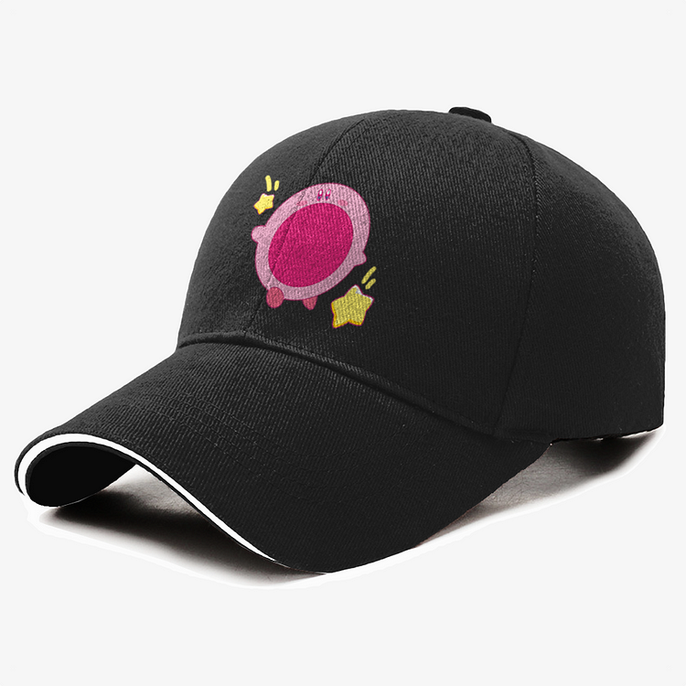 Kirby Eating The Stars Open Mouth, Kirby Baseball Cap