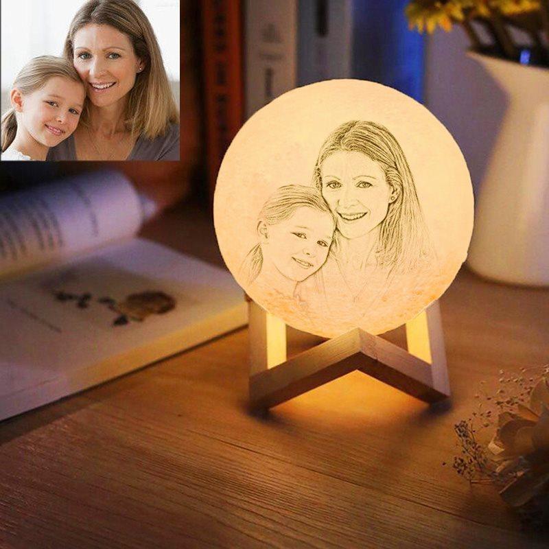 Custom Moon Lamp-For My Dear Mom