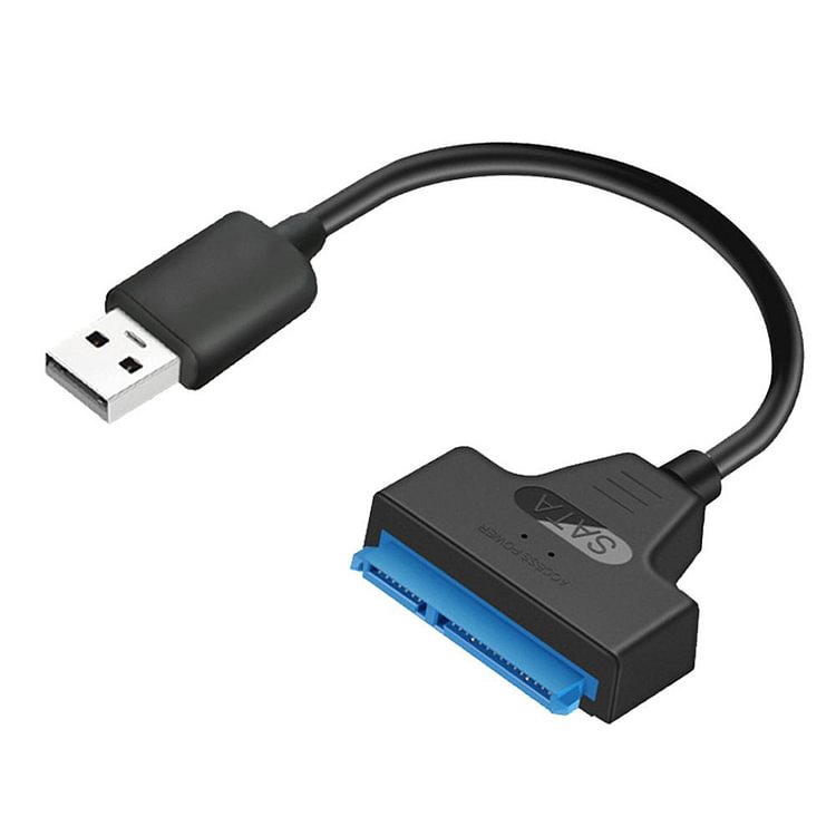 USB 2.0 to SATA 22pin Adapter Converter Cable for 2.5in HDD SSD Hard Drives