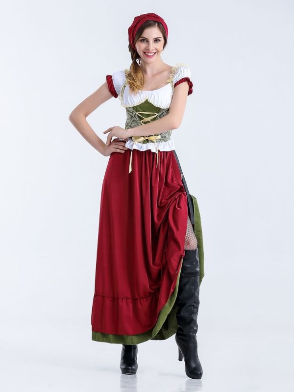 Halloween Costume German Bavarian Beer Maid Dress