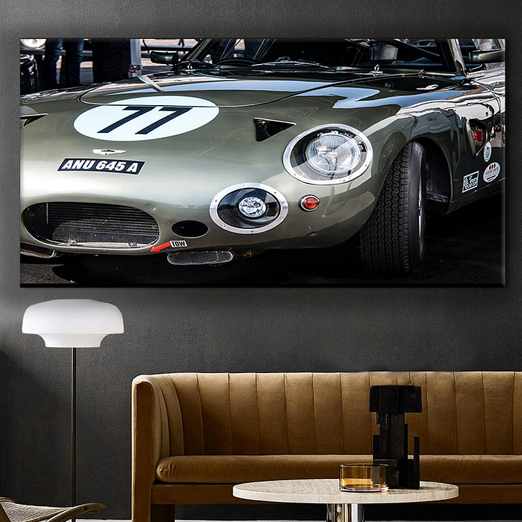 1 Piece Old Vintage Racing Car Wall Art Decor canvas Wall Art