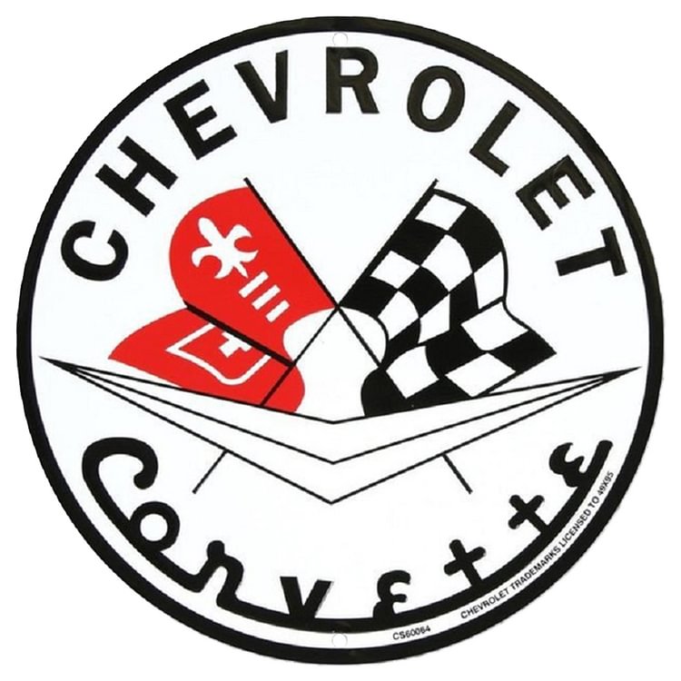 Chevrolet - Round Vintage Tin Signs/Wooden Signs - 30x30cm