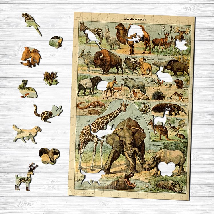 Mammals Wooden Puzzle
