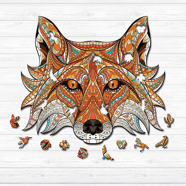 Fox head Wooden Jigsaw Puzzle
