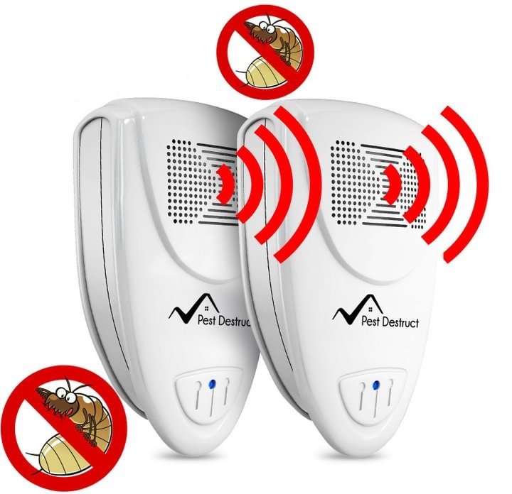 Ultrasonic Termite Repeller - PACK of 2 - Get Rid Of Termites In 48 Hours Or It's FREE - vzzhome