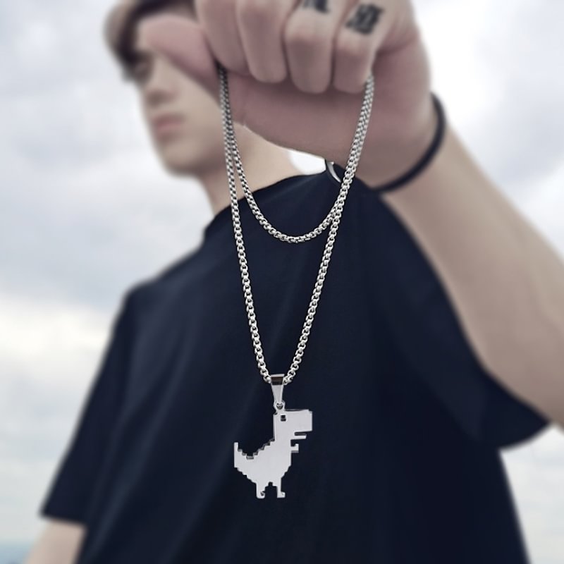 Small Dinosaur Necklace / Techwear Club / Techwear