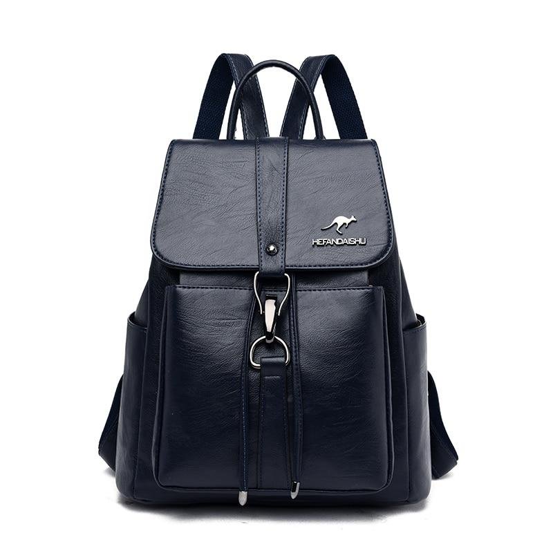 Women PU Leather Travel Backpack School Bags for Teenager Girl、、sdecorshop